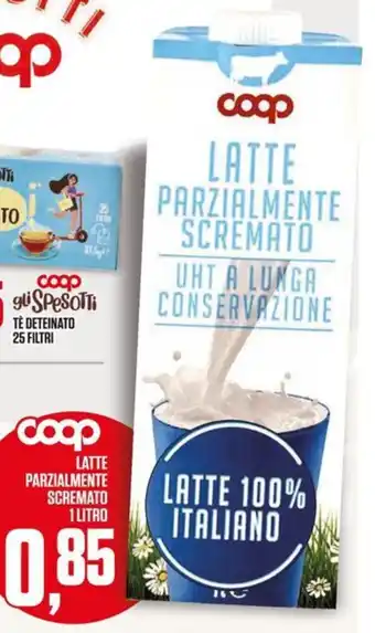 Coop latte parzialmente scremato