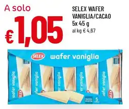 Famila Selex wafer vaniglia/cacao offerta