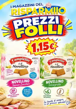 Magazzini del Risparmio Campiello è il Novellino Senza Zuccheri/Integrale offerta