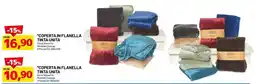 DPiù Coperta in flanella tinta unita offerta