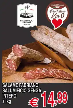 Centro Oceano Salame Fabriano Salumificio Genga offerta