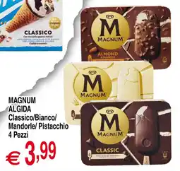 Centro Oceano Magnum Algida Classico/Bianco/Mandorle/Pistacchio offerta