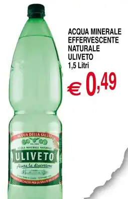 Centro Oceano Acqua minerale effervescente naturale Uliveto offerta