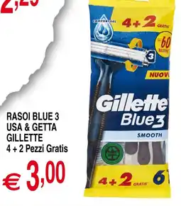Centro Oceano Gillette Rasoi blue 3 usa & getta offerta