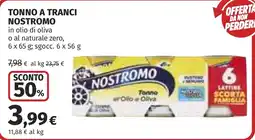 Coop Tonno a tranci Nostromo offerta