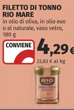 Coop Filetto di tonno Rio Mare offerta