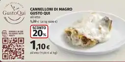 Coop Cannelloni di magro Gusto Qui offerta