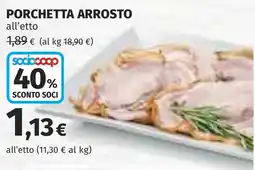 Coop Porchetta arrosto offerta