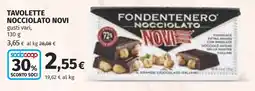 Coop Fondentenero nocciolato Novi offerta