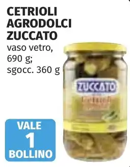 Coop Cetrioli agrodolci Zuccato offerta