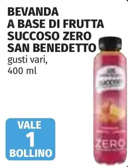 Coop Beverage based on fruit Succoso Zero San Benedetto offerta