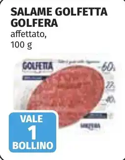 Coop Salame Golfetta Golfera offerta