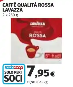 Coop Caffè qualità rossa Lavazza offerta