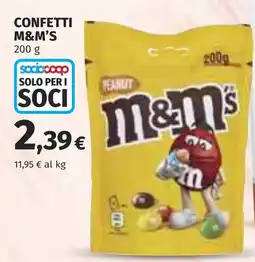 Coop Confetti m&m's peanut offerta