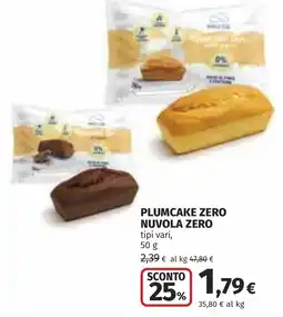 Coop Plumcake zero Nuvola zero offerta