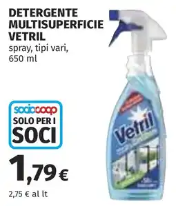 Coop Detergente multisuperficie Vetril offerta