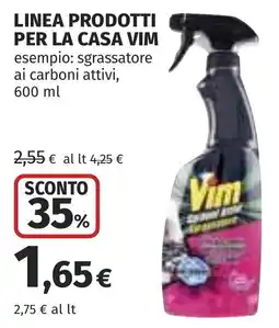 Coop Sgrassatore ai carboni attivi Vim offerta