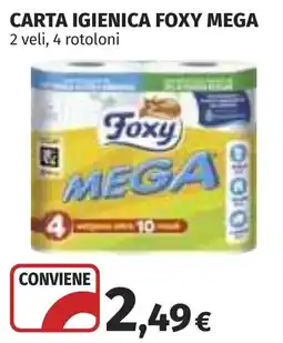 Coop Carta igienica Foxy Mega offerta