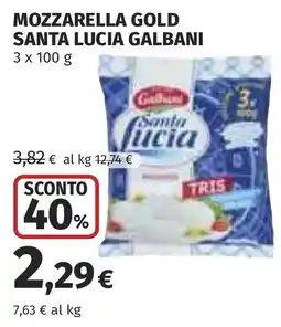 Coop Mozzarella gold santa lucia galbani offerta