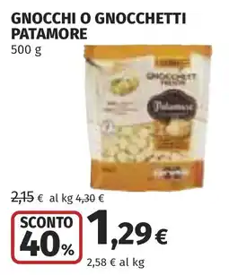 Coop Gnocchi o gnocchetti Patamore offerta