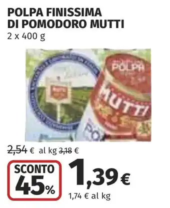 Polpa finissima di pomodoro Mutti