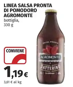 Coop Salsa pronta di pomodoro Agromonte offerta