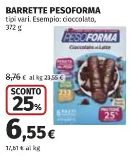 Coop Barrette Pesoforma offerta