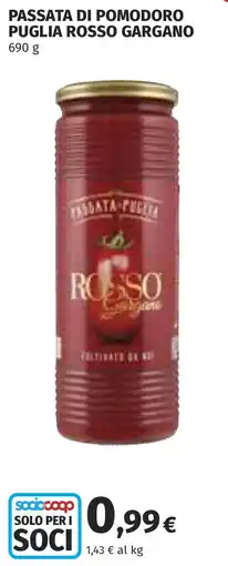 Coop Passata di pomodoro Puglia Rosso Gargano offerta