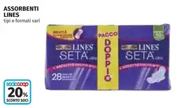 Coop Assorbenti Lines Seta ultra offerta