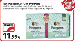 Coop Pannolini Baby-Dry Pampers offerta