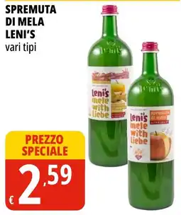 Tigros Spremuta di mela Leni's offerta