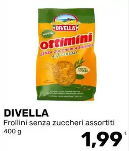 Iper Tosano Divella Frollini senza zuccheri assortiti offerta