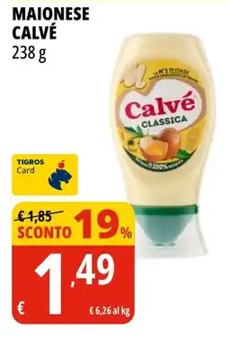 Tigros Maionese Calvé offerta
