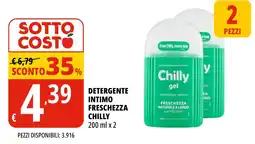 Tigros Detergente intimo freschezza chilly offerta