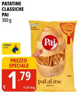 Tigros Patatine classiche Pai offerta