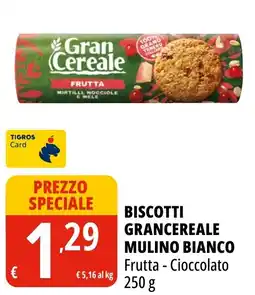 Tigros Biscotti GranCereale Mulino Bianco offerta