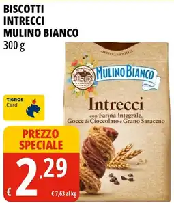 Tigros Biscotti Intrecci Mulino Bianco offerta