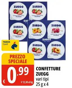 Tigros Confetture Zuegg offerta