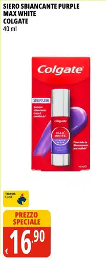 Tigros Siero sbiancante purple max white colgate offerta