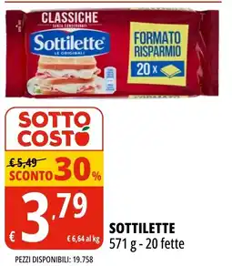 Tigros Sottilette classiche offerta