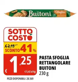 Tigros Pasta sfoglia rettangolare Buitoni offerta