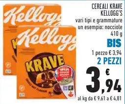 Conad Cereali Krave Kellogg's offerta