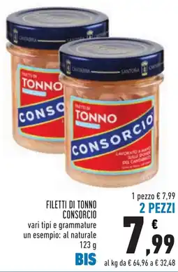 Conad Filetti di tonno consorcio offerta