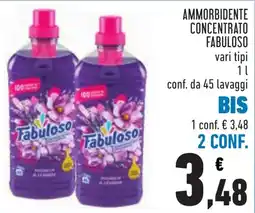 Conad Ammorbidente concentrato Fabuloso offerta
