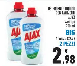 Conad Detergente liquido per pavimenti Ajax offerta