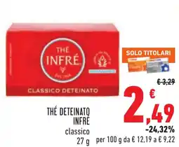 Conad Thé deteinato Infre classico offerta