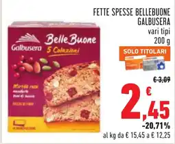 Conad Fette spesse bellebuone galbusera offerta