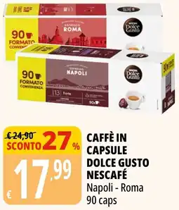 Tigros Caffè in capsule Dolce Gusto Nescafé offerta