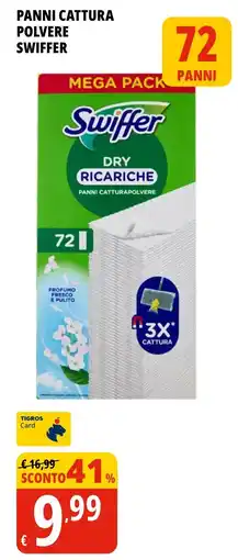 Tigros Panni cattura polvere Swiffer offerta