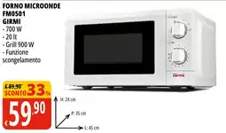 Tigros Forno microonde Girmi offerta